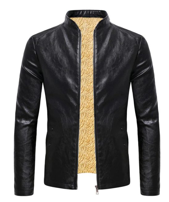 Winter Warm Casual Leather Jackets Coat