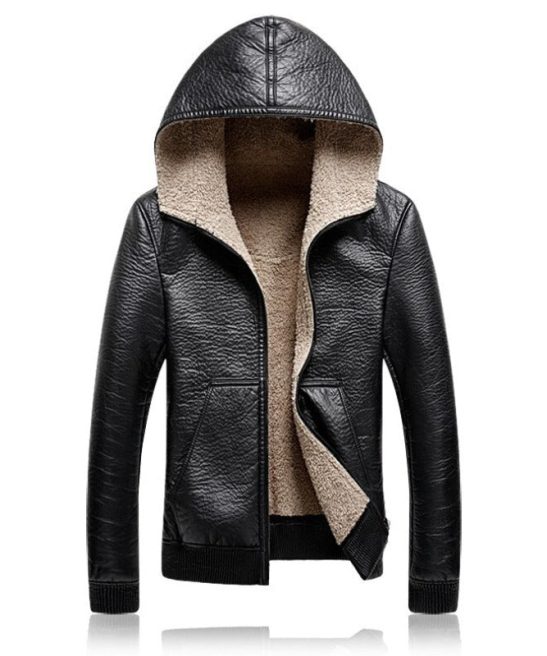Men's Hooded Business Casual Warm Windproof Coat
