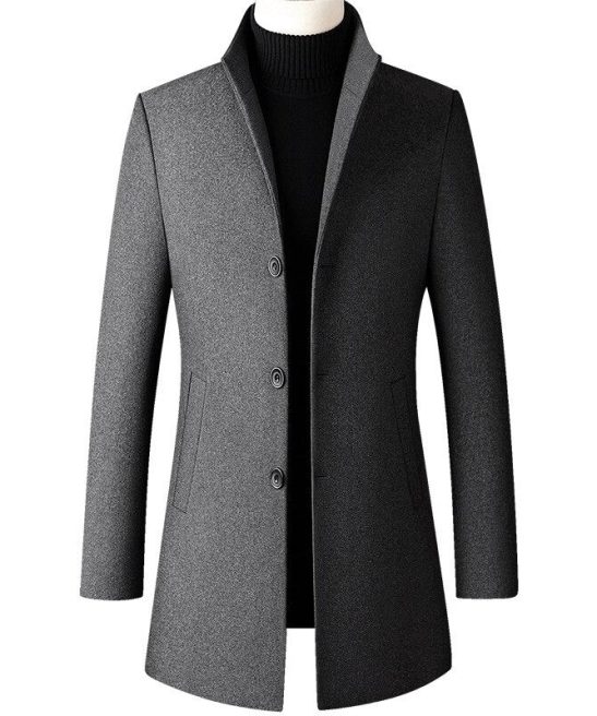 Men's Casual Stand Collar Coat